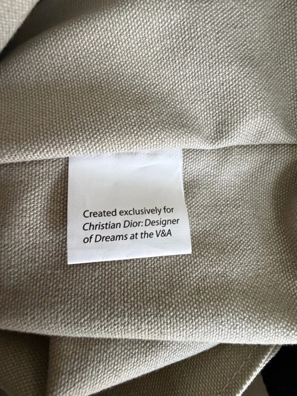 Christian Dior Designer of Dreams x V&A Canvas Tote Limited Edition Collectable